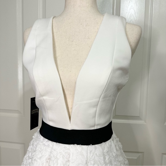 NWT Black and White Party Dress size Small US 4 - Picture 2 of 16